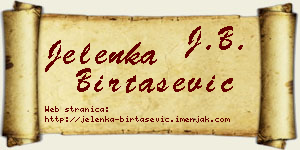 Jelenka Birtašević vizit kartica